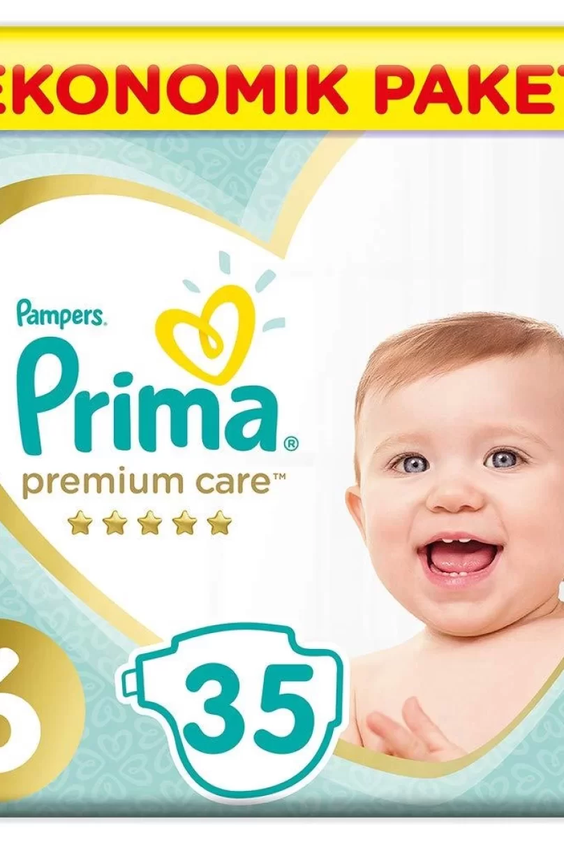 Prima Premium Care Bebek Bezi Ekonomik Paket 6 Beden 35 Adet