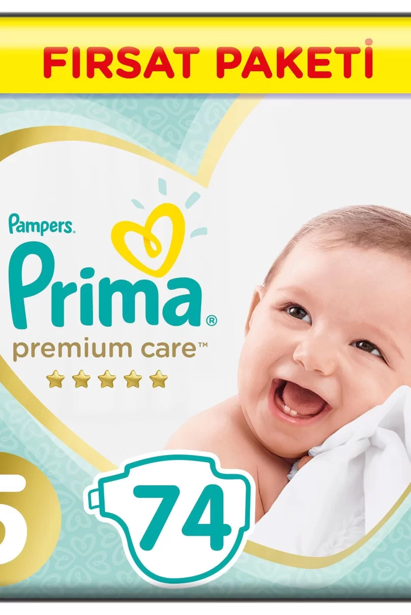 Prima Premium Care Bebek Bezi Fırsat Paketi 5 Beden 74 Adet