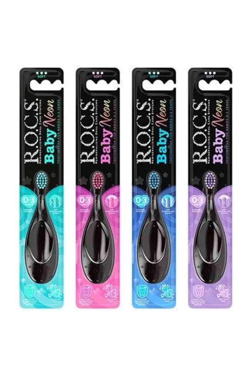 R.O.C.S.Baby Neon Ekstra Soft Diş Fırçası 0-3 Yaş