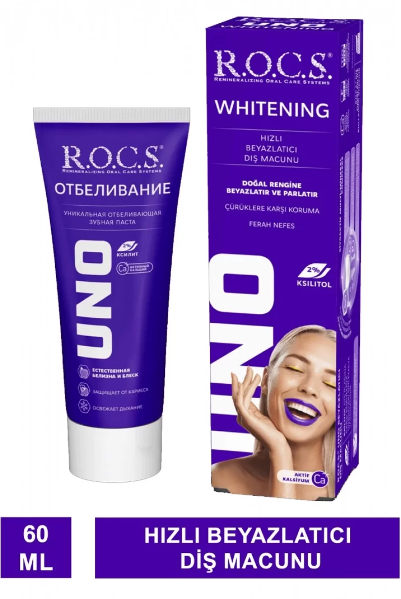 R.O.C.S.Uno Whitening Beyazlatıcı Diş Macunu 60 ml