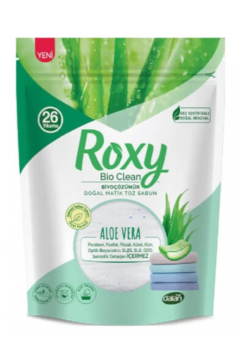 Roxy Bio Clean Doğal Matik Toz Sabun Aloe Vera 800 Gr