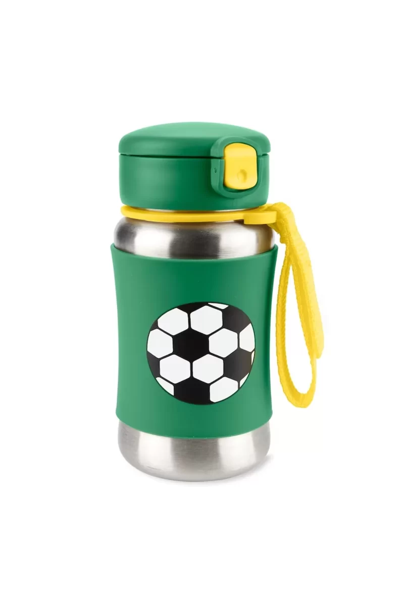 Skip Hop Zoo Pipetli Paslanmaz Çelik Suluk 350 ml Futbol