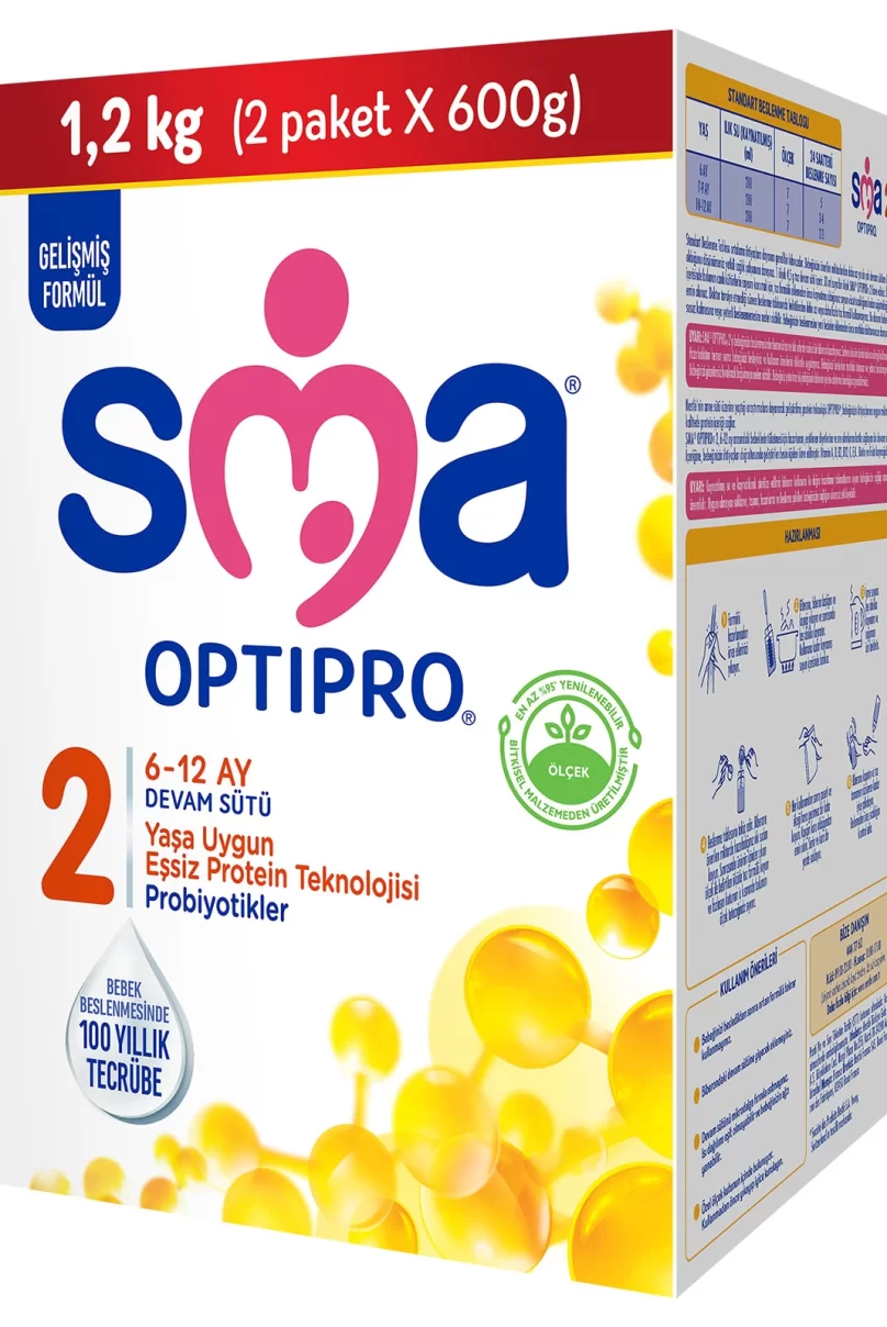 SMA Optipro Probiyotik 2 Bebek Devam Sütü 6-12 Ay 1200 Gr