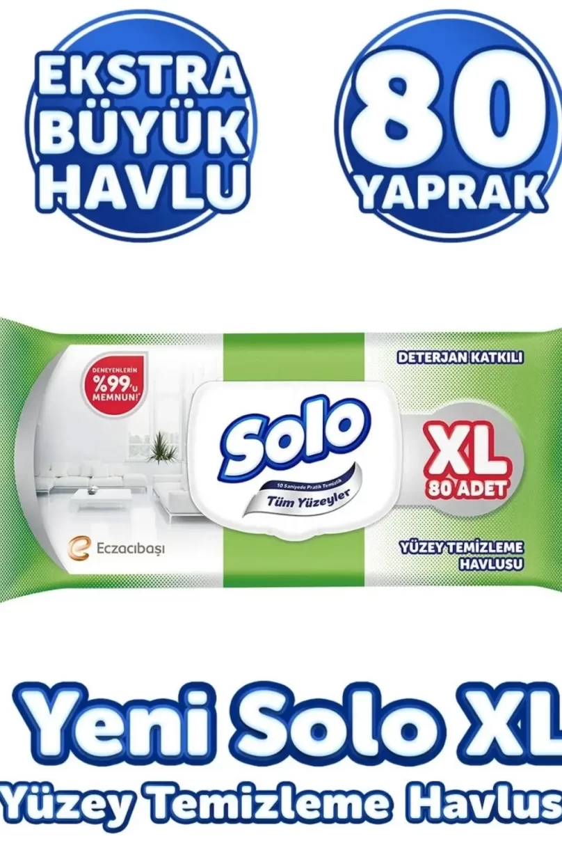 Solo Yüzey Temizleme Havlusu XL 80li