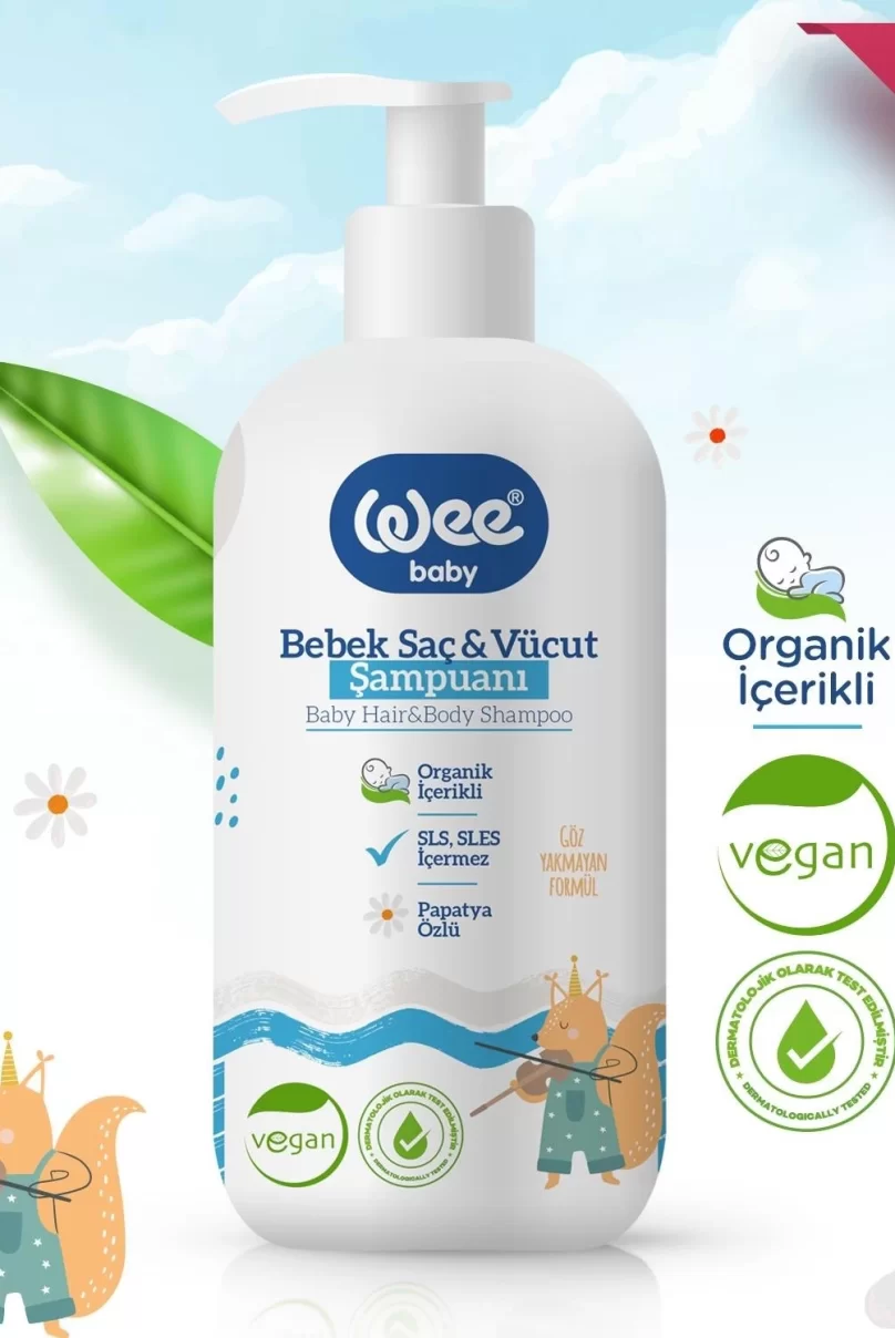 Wee Baby Bebek Saç ve Vücut Şampuanı 750 ml