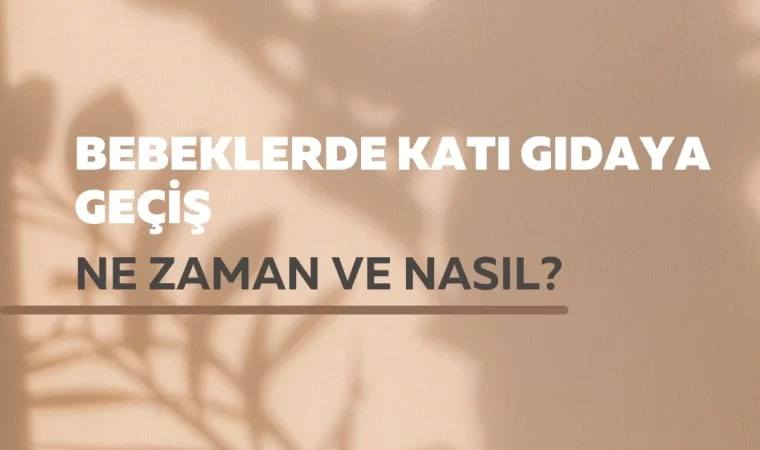 Bebeklerde Katı Gıdaya Geçiş: Ne Zaman ve Nasıl Başlanmalı?