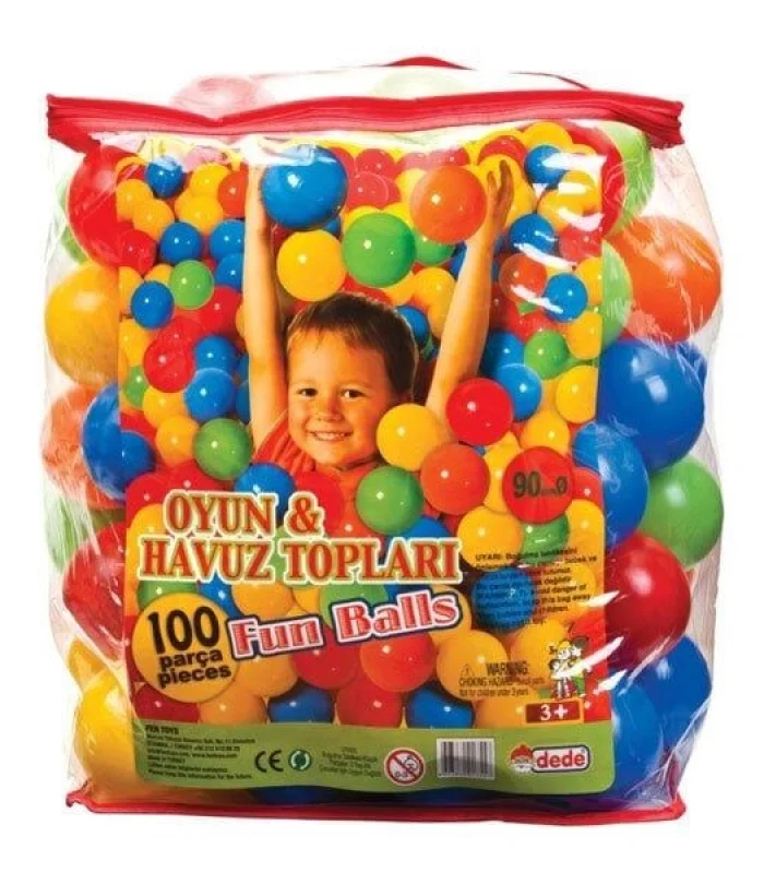 01755 Oyun Havuz Topu 9 cm -Dede