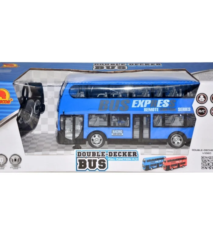 01988 Uzaktan Kumandalı Işıklı Çift Katlı Otobüs