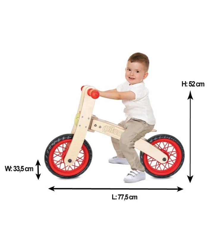 02 001 Pilsan Freestyle Cycle - Ahşap Bisiklet Pedalsız / +24 ay