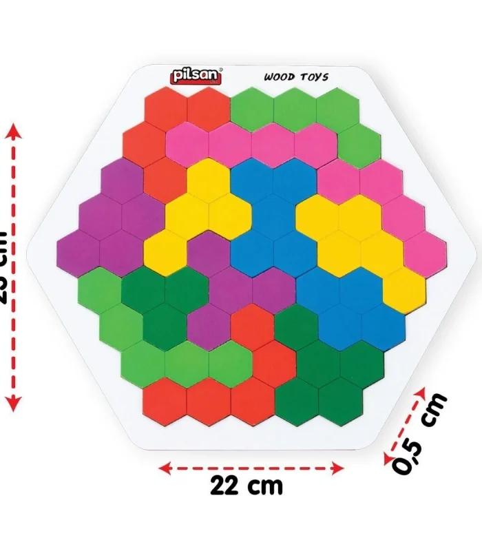 02 016 AHŞAP PETEK TANGRAM