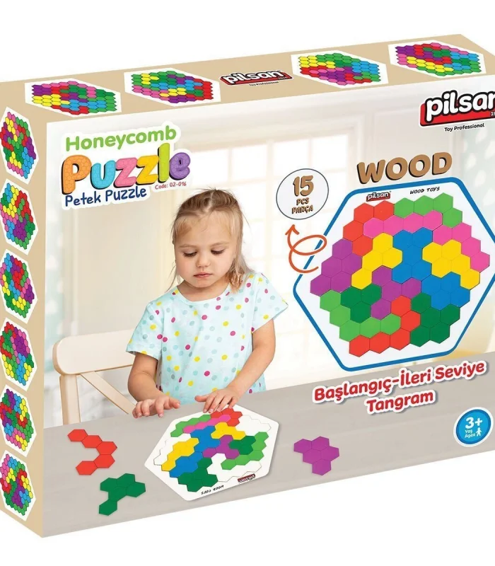 02 016 AHŞAP PETEK TANGRAM