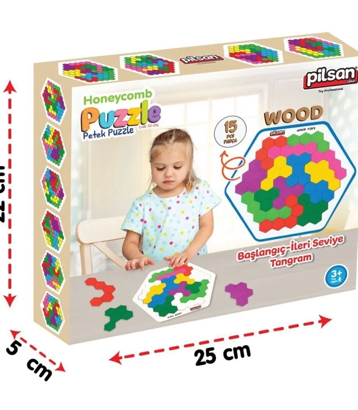 02 016 AHŞAP PETEK TANGRAM