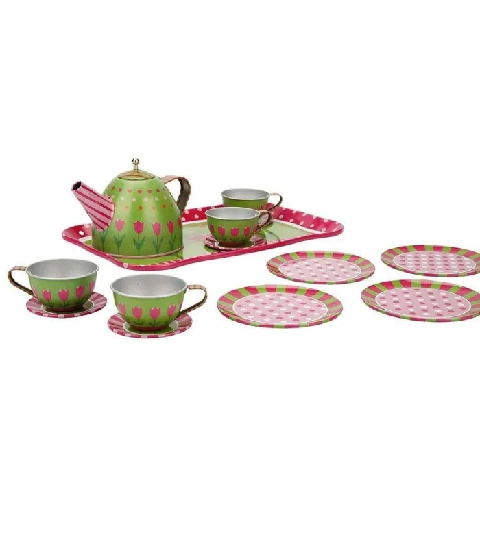 02169 Metal Oyuncak Çay Takımı 15 Parça -Sunman