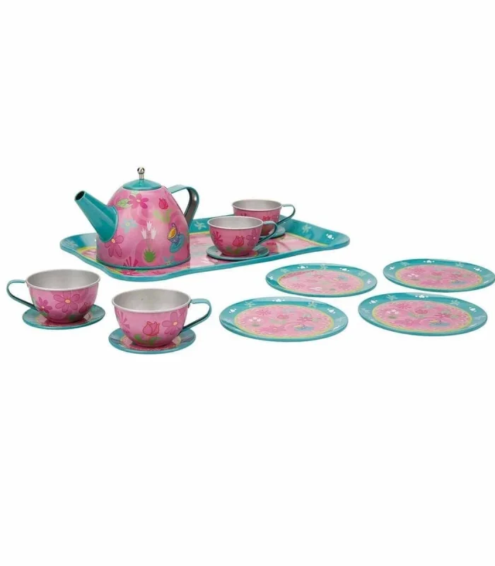 02169 Metal Oyuncak Çay Takımı 15 Parça -Sunman