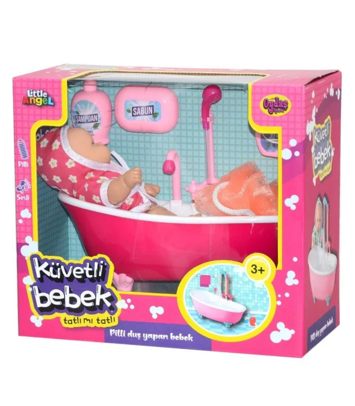02605 Oydaş,  Pilli Küvette Duş Yapan Bebek