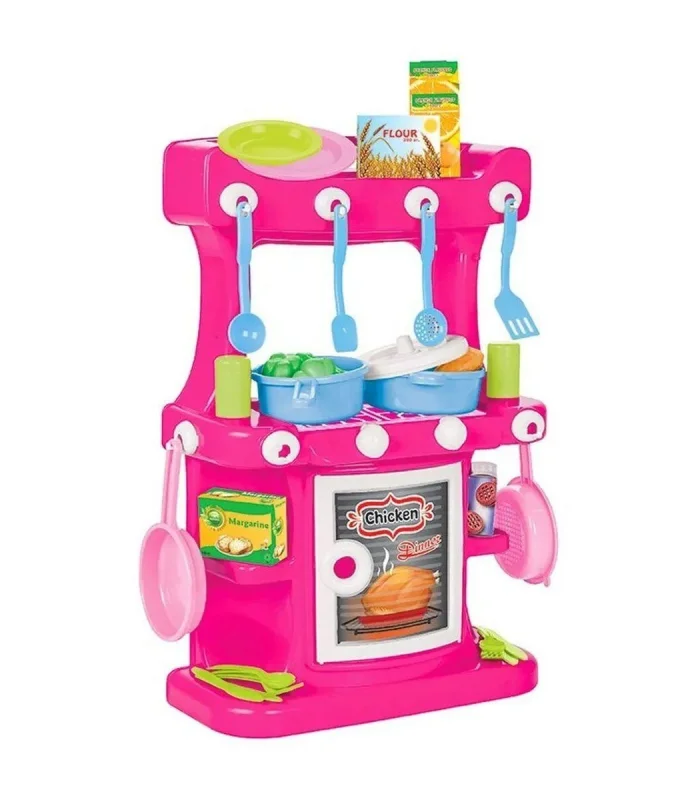 03 335 Hamarat Ayaklı Mutfak Seti Pembe -Pilsan Oyuncak