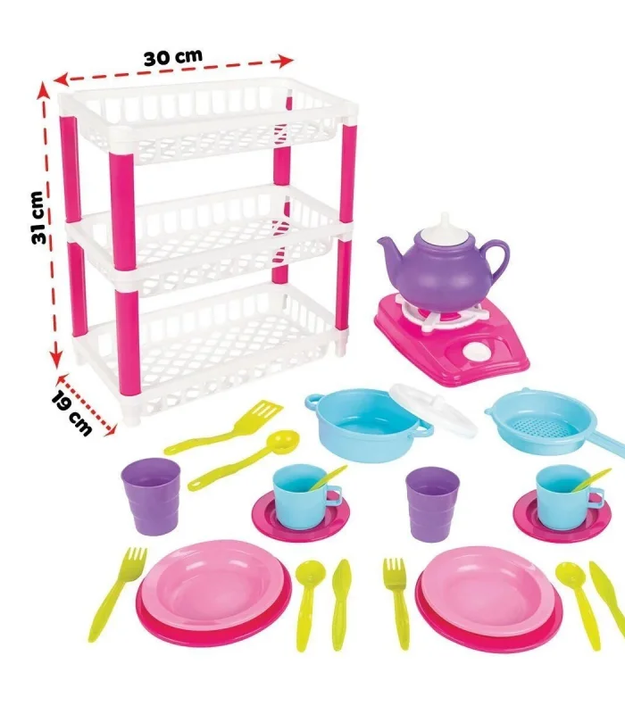 03 337 Pilsan 3 Katlı Hamarat  Mutfak Seti