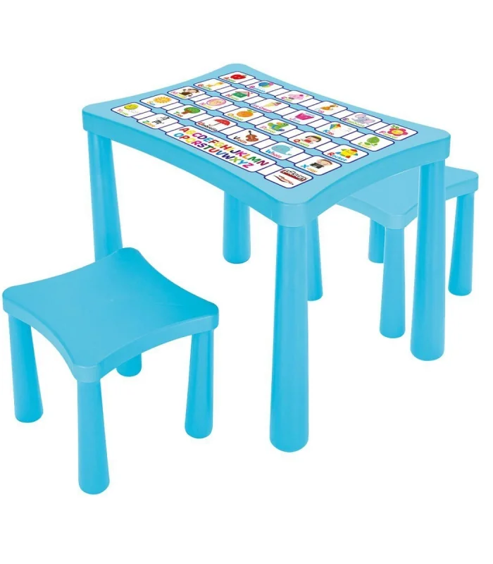 03 493 STORYM İKİ TABURELİ MASA MAVİ