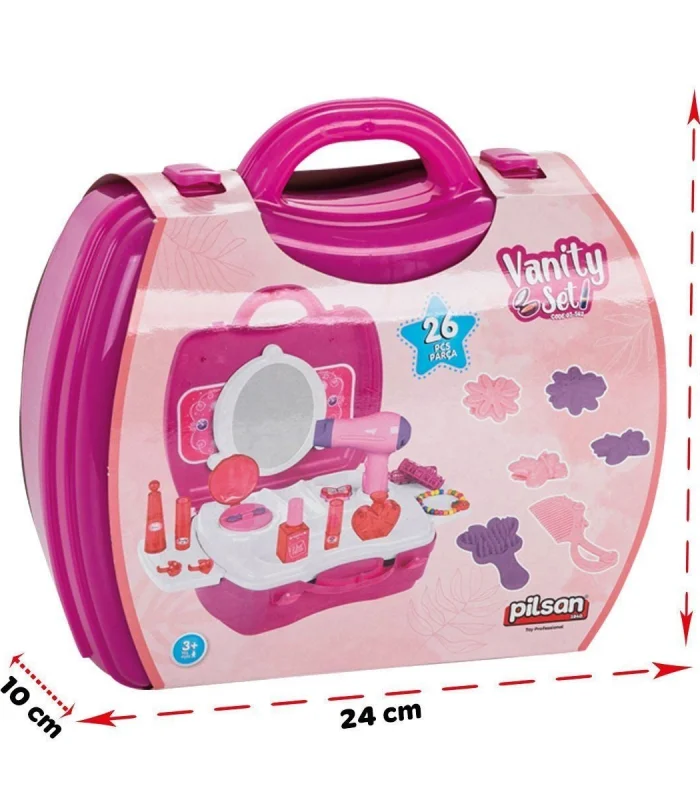 03 562 Aksesuarlı Çantalı Makyaj Seti -Pilsan Oyuncak