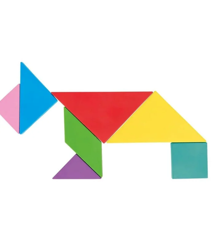 03 569 Ahşap Manyetik Tangram -Pilsan Oyuncak