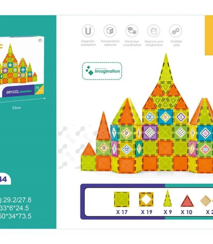 03-CH1044 5,5 CM MANYETİK BLOKLAR 79 PCS