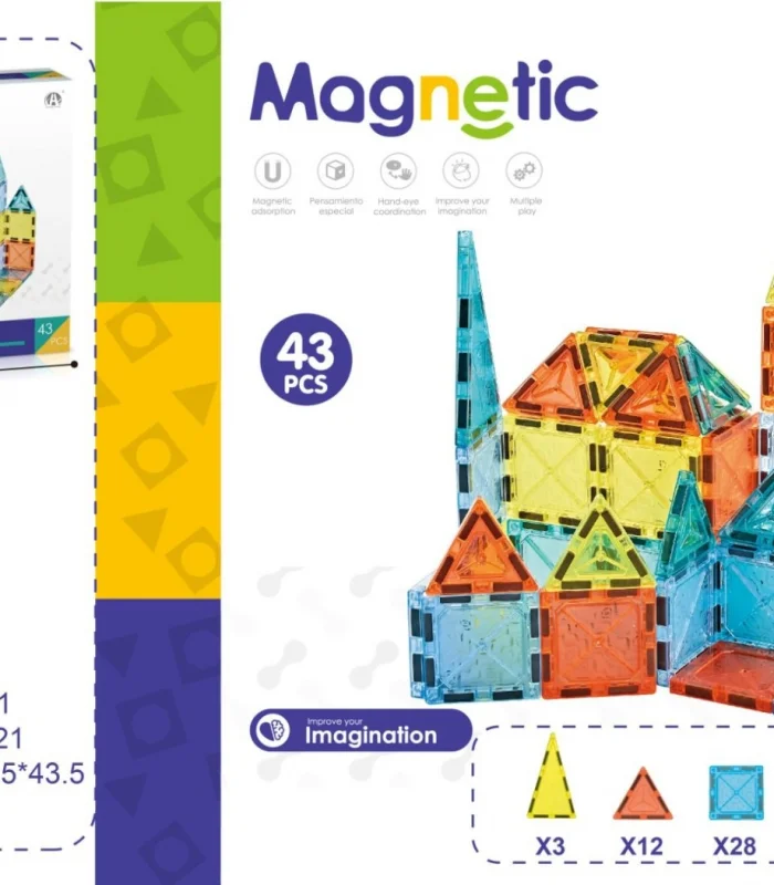 03-CH1301 5,5 CM MANYETİK BLOKLAR 43 PCS