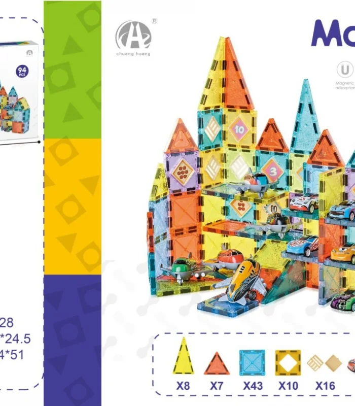 03-CH1307 5,5 CM MANYETİK BLOKLAR 94 PCS