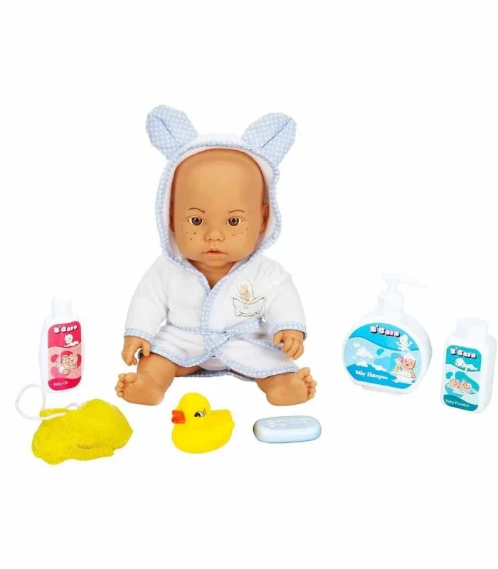 030031 Sunman, Bebelou Banyo Zamanı Bebek Seti, 35 cm / +3 yaş