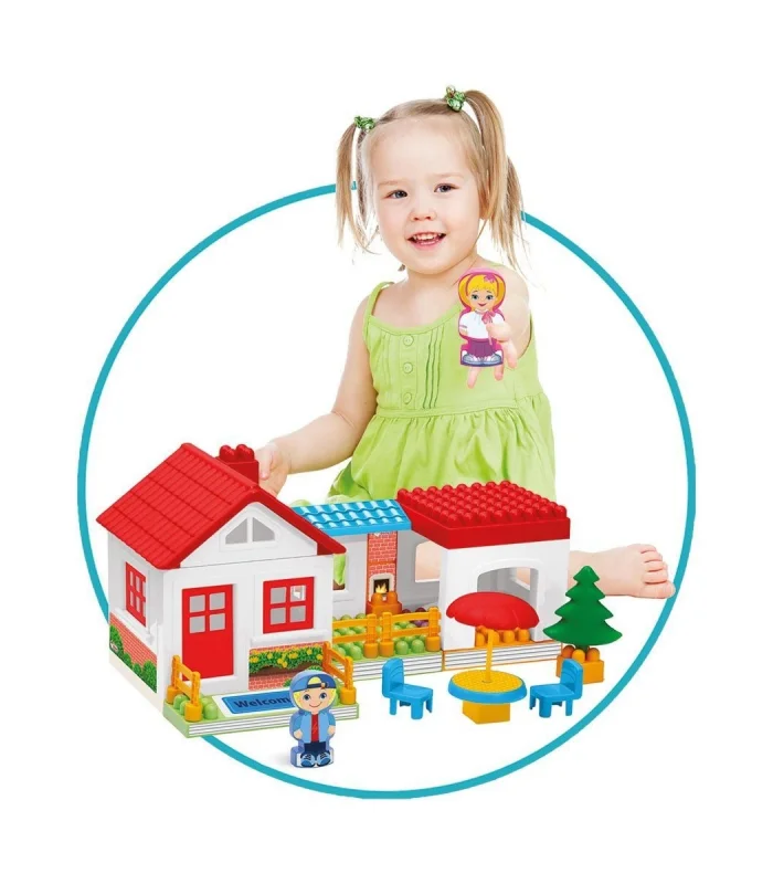 03135 TEK KATLI EV BLOKLAR 36 PARÇA