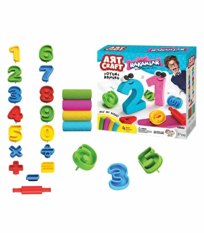 03552 3D RAKAMLAR HAMUR SET 200GR