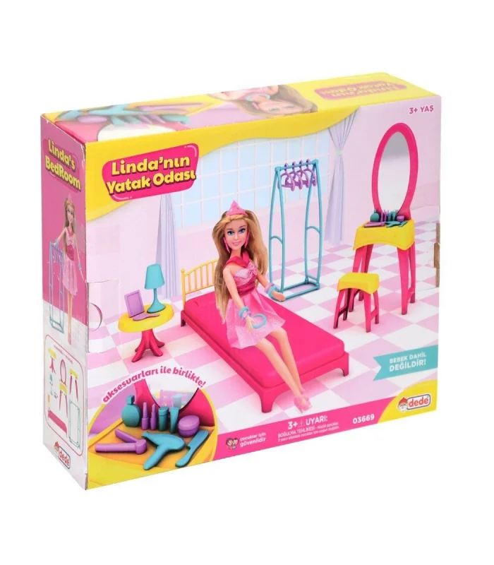 03669 Lindanın Yatak Odası Oyun Seti -Dede