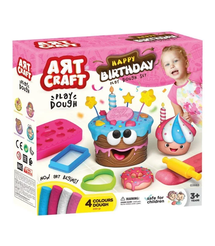 03683 Art Craft Doğum Günü Hamur Set 200 gr