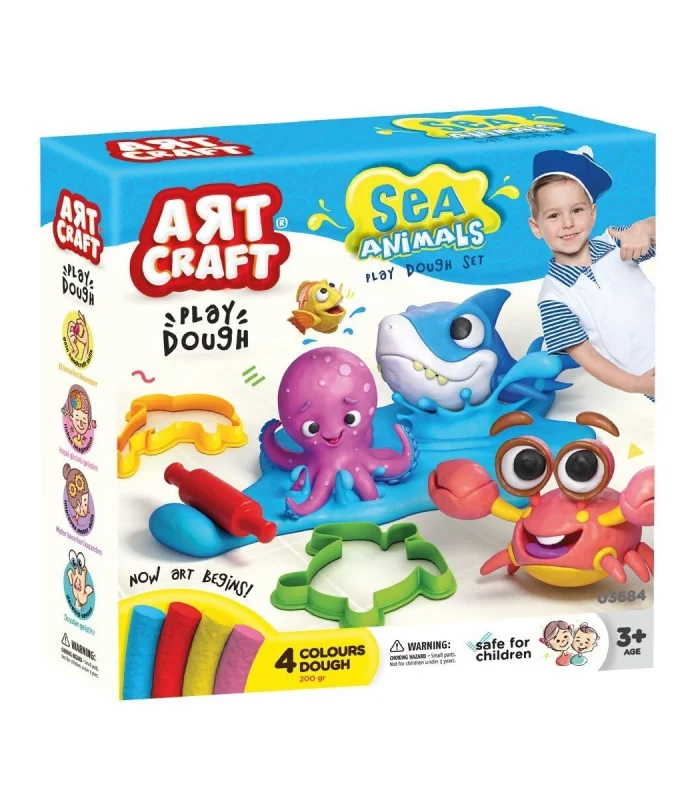 03684 Art Craft Deniz Hayvanları Hamur Set 200 gr