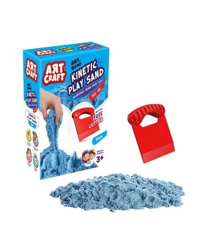 03686 Aksesuarlı Mavi Kinetik Oyun Kumu 500 gr