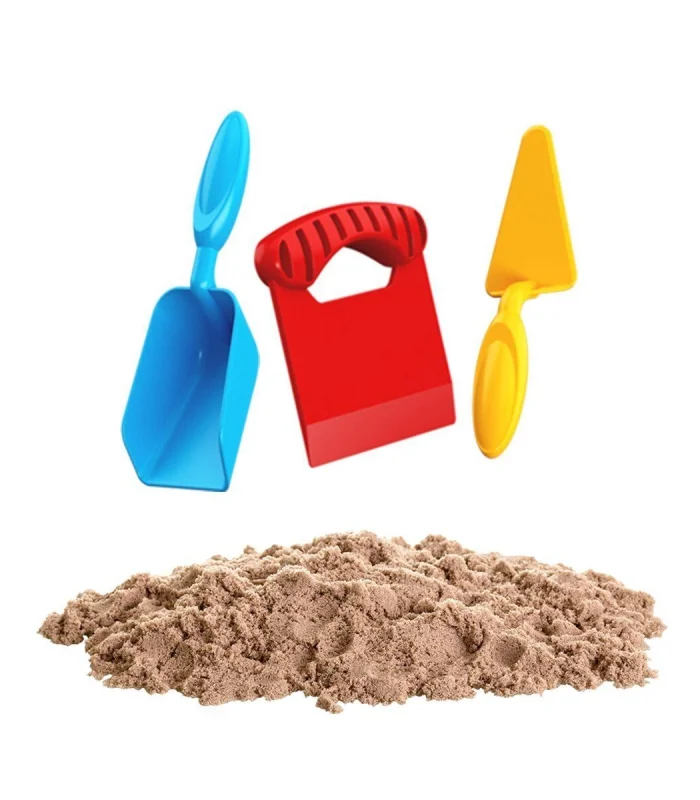 03690  Aksesuarlı Naturel Kinetik Oyun Kumu 1000 gr -Dede