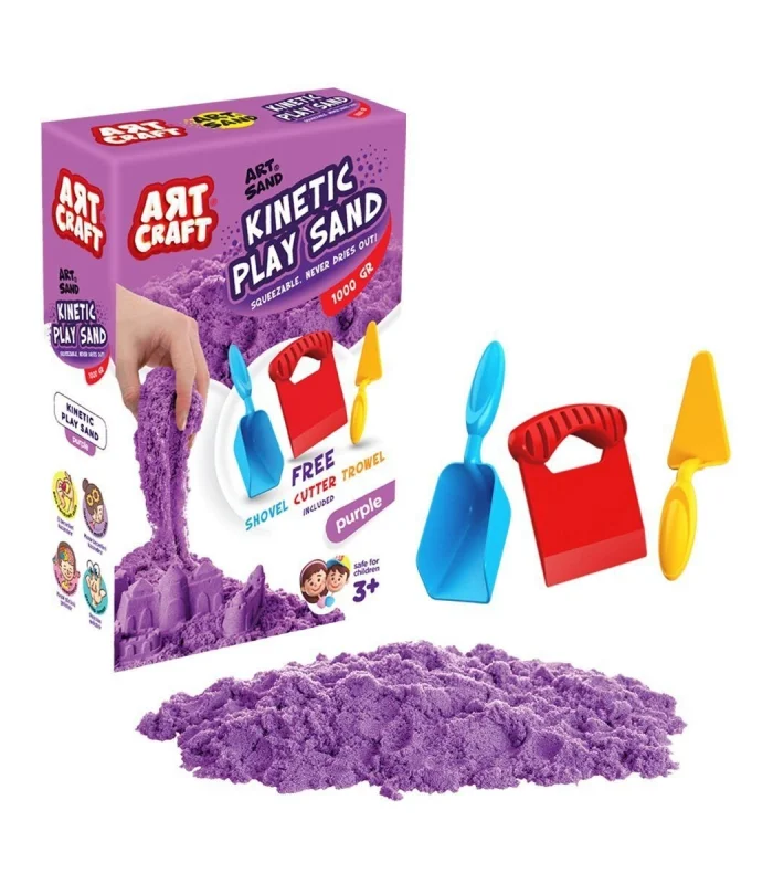 03694 AKSESUARLI MOR KİNETİK OYUN KUMU 1000 GR