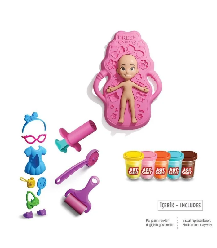 03943 Bebek Giydirme Hamur Seti 280 gr -Dede