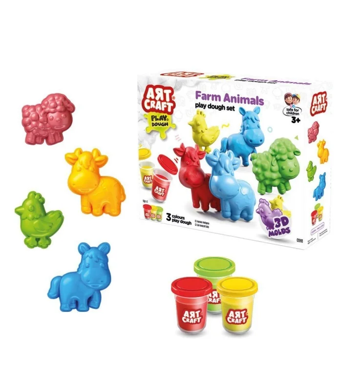 03993 Art Craft Çiftlik Hayvanları Hamur Set 168 Gr -Fentoys