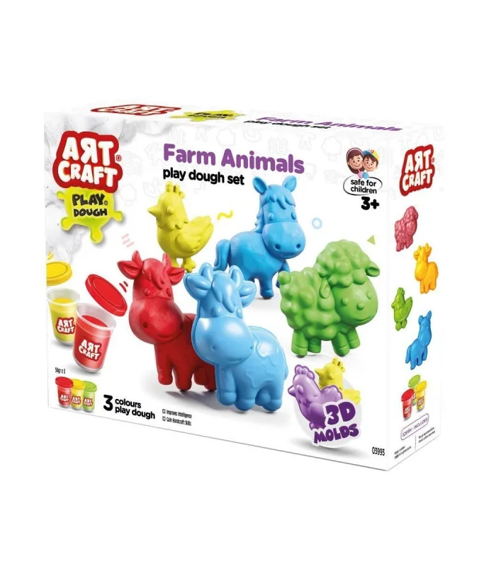 03993 Art Craft Çiftlik Hayvanları Hamur Set 168 Gr -Fentoys
