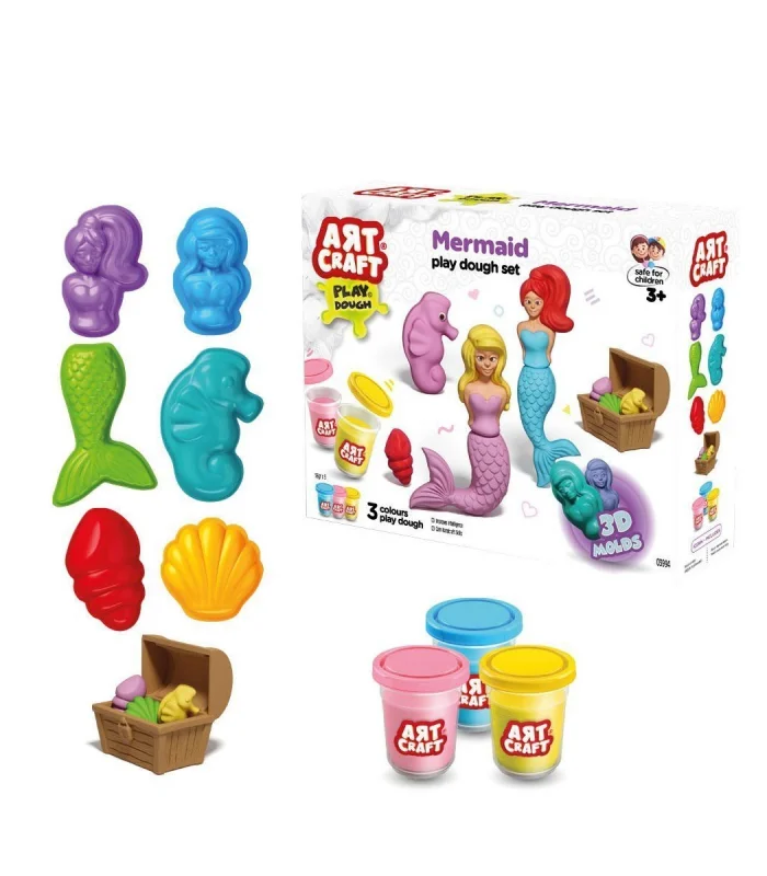 03994 Art Craft Deniz Kızı Hamur Set 168 Gr -Fentoys