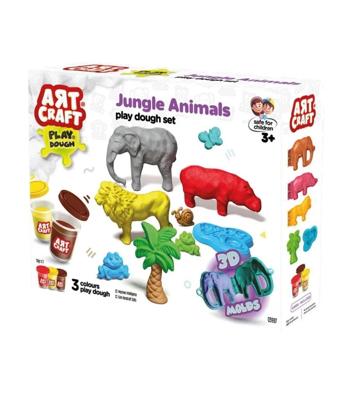 03997 Art Craft Orman Hayvanları Hamur Set 168 Gr -Fentoys
