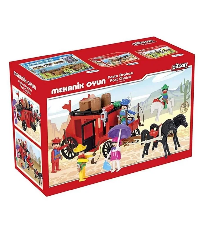 04 002 Mini Mekanik Seri 2 Posta Arabası -Pilsan Oyuncak