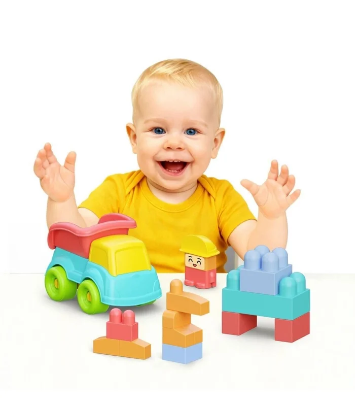 04123 YUMUŞAK BLOKİ BLOKLAR KAMYON SET 24 PARÇA