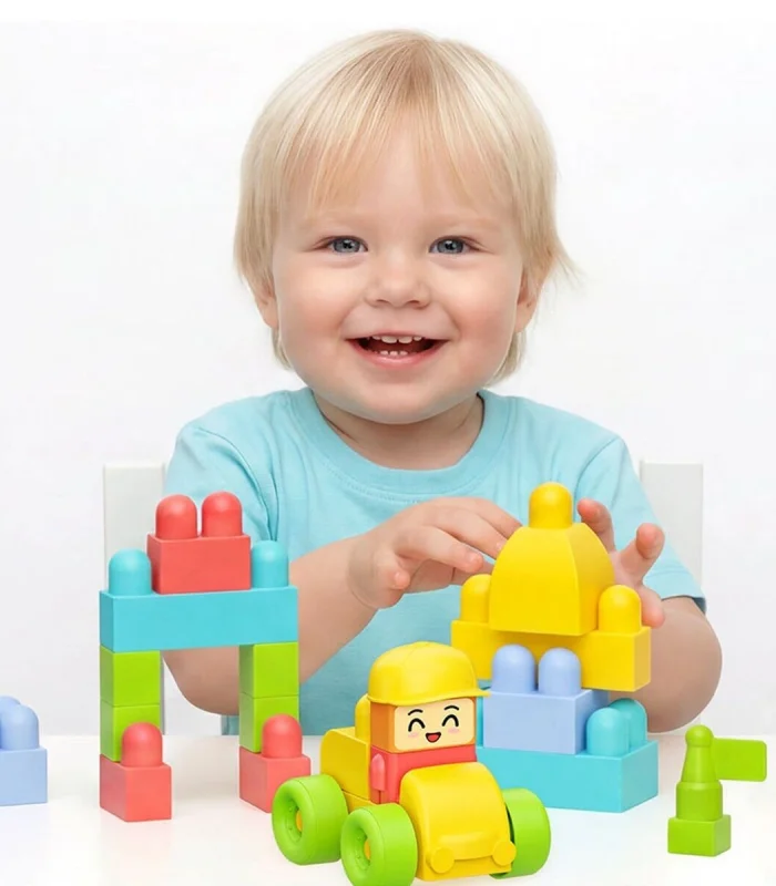 04128 YUMUŞAK BLOKİ BLOKLARI ARABA SET 24 PARÇA