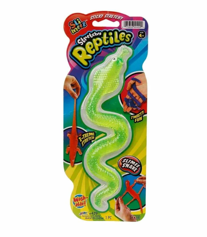 0429 SUN-JRU-Kartelalı 3 Asorti Yılan Kertenkele Timsah  Streç - Sunman