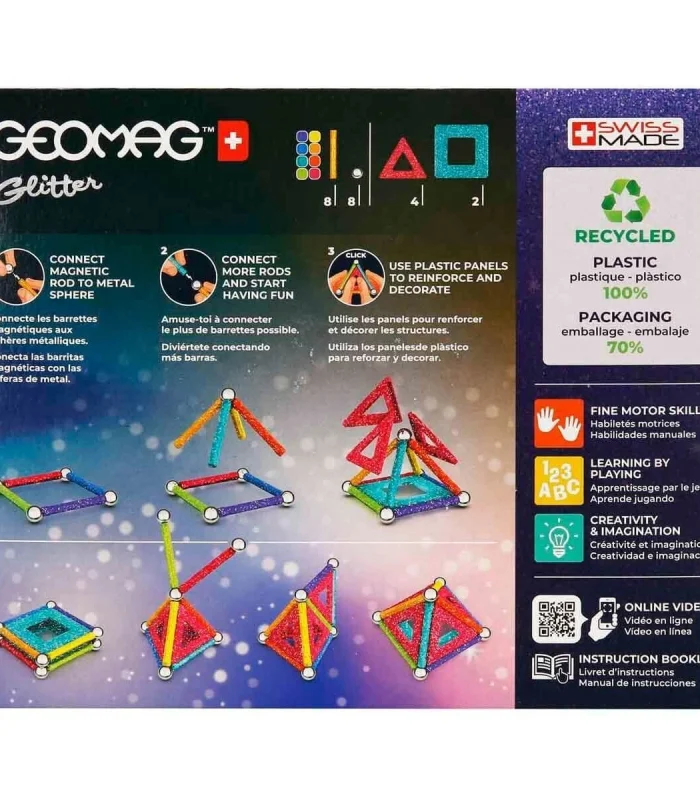 0534 Parıltı Manyetik Çubuklar 22 Parça