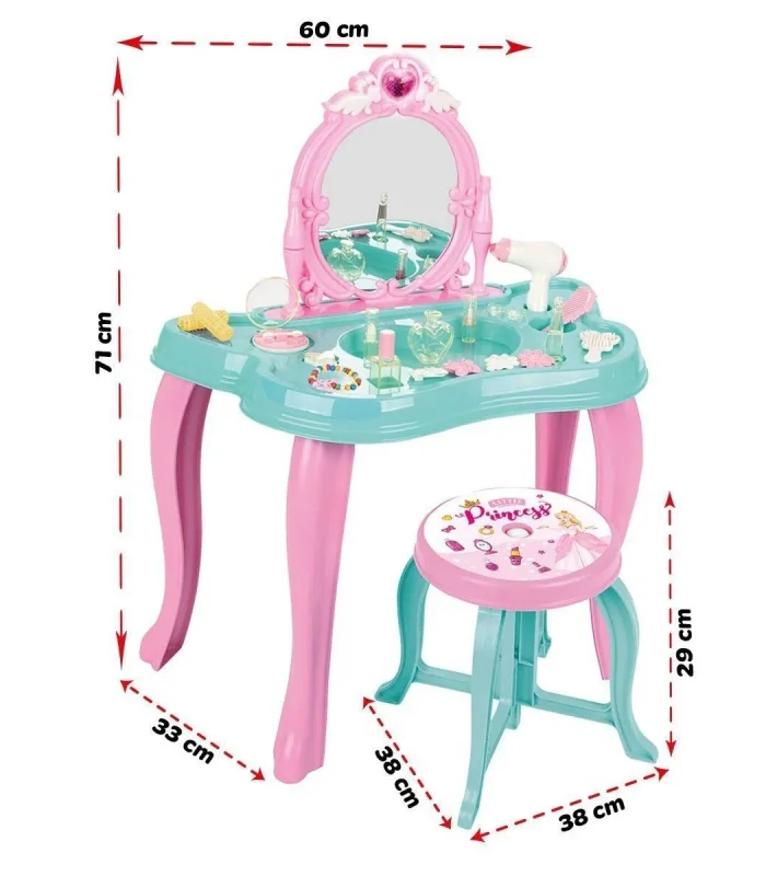 06 048 Pilsan Sihirli Kelebek Makyaj Masası Pembe