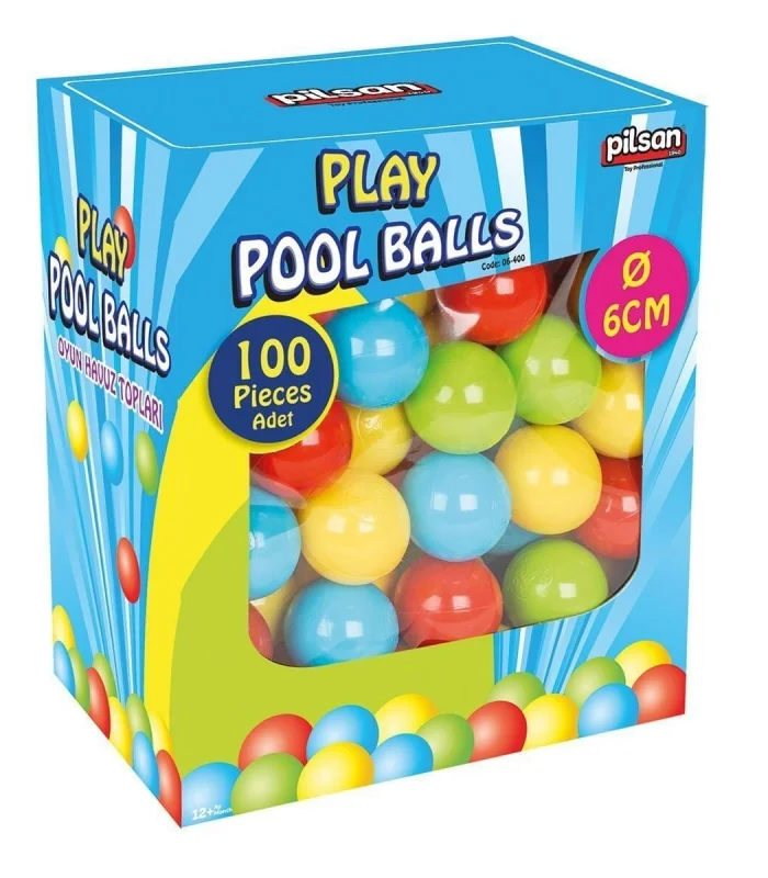 06 400 OYUN HAVUZ TOPLARI KUTULU 6 CM 100 LÜ