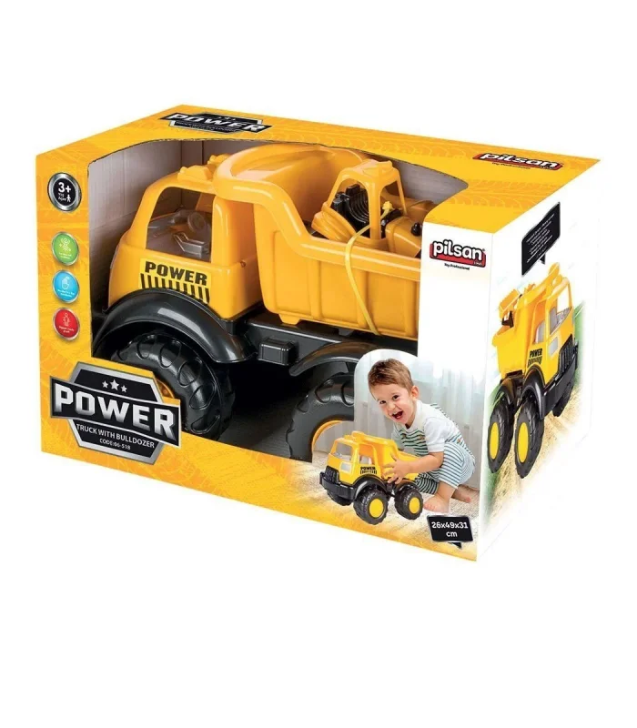 06 518 Power İş Makineli Kamyon -Pilsan Oyuncak