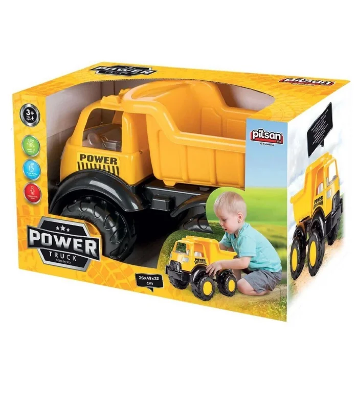06 522 Power Kamyon Sarı -Pilsan Oyuncak